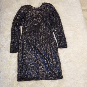 ONE OF A KIND H&M Sequin Long Sleve Minidress